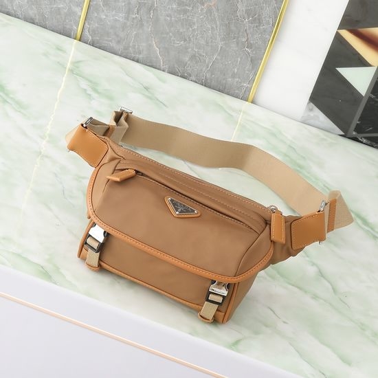 Prada Nylon Leather Mini Messenger Bag 2VH171A