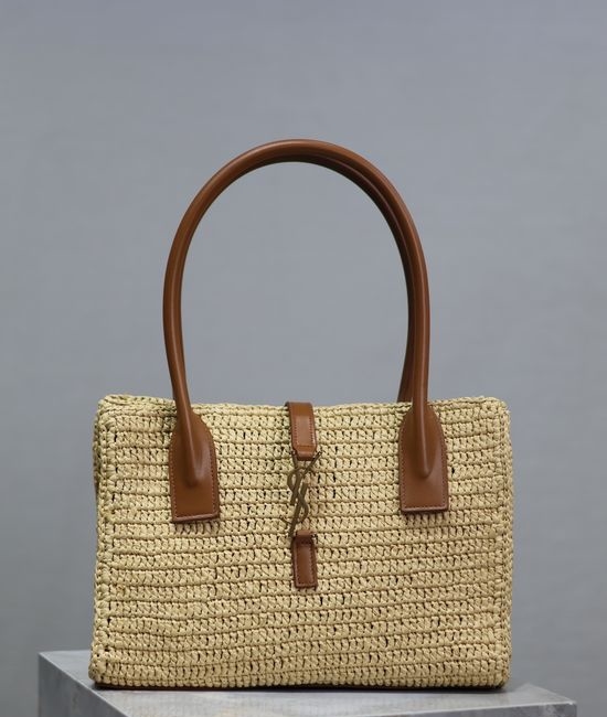 Yves Saint Laurent YSL Raffia Woven Handbag 262149