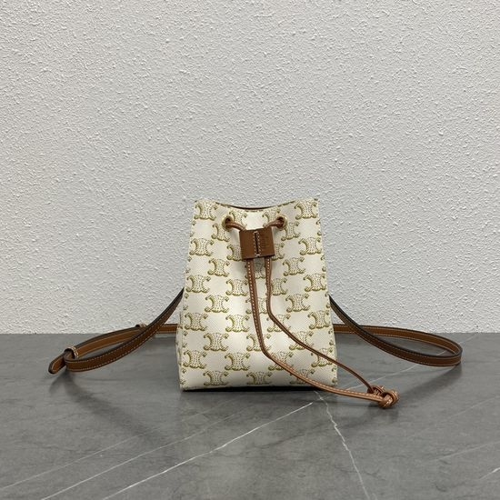 Celine Drawstring Bucket Bag 100742