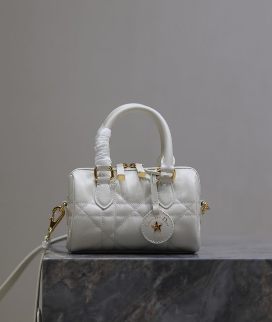 Christian Dior CD Groove Mini White Handbag 1365