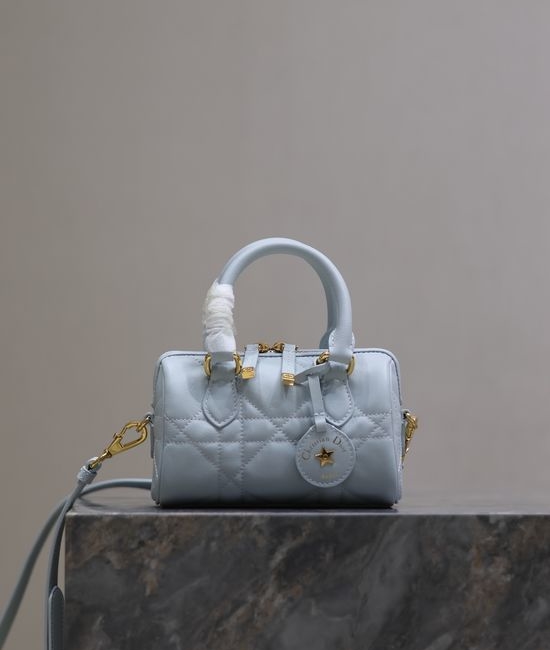 Christian Dior CD Groove 16 Mini Blue Handbag 1365