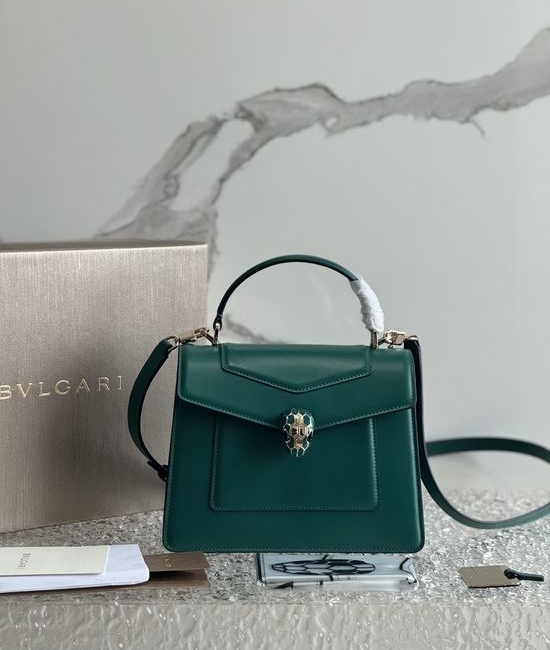 Bvlgari SERPENTI FOREVER Medium Leather Handbag 293665