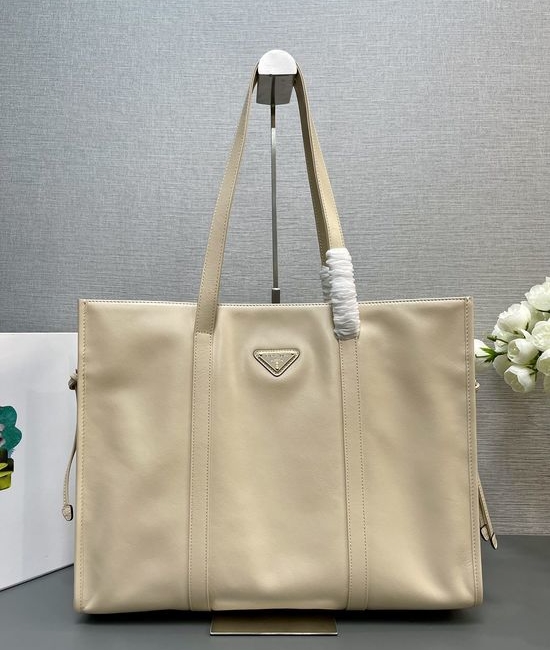 Prada Oil Wax Leather Tote Bag Large Capacity 1BG460