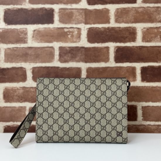 Gucci Ophidia Brown Coated Canvas Bag 768255