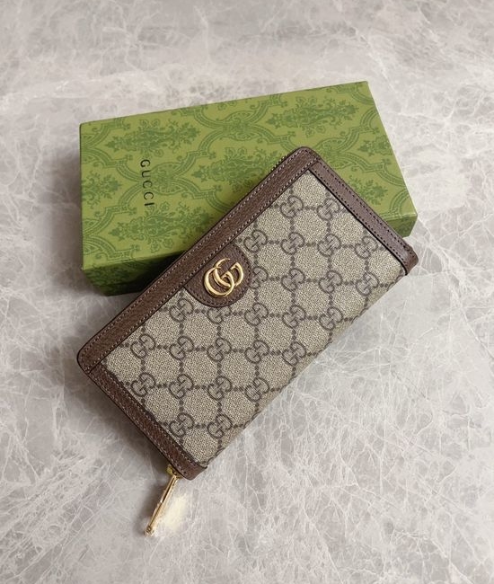 Gucci Ophidia Canvas Zipper Wallet 772305