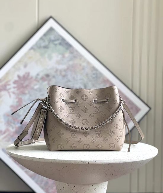 Louis Vuitton LV Muria Perforated Leather Bucket Bag M57070