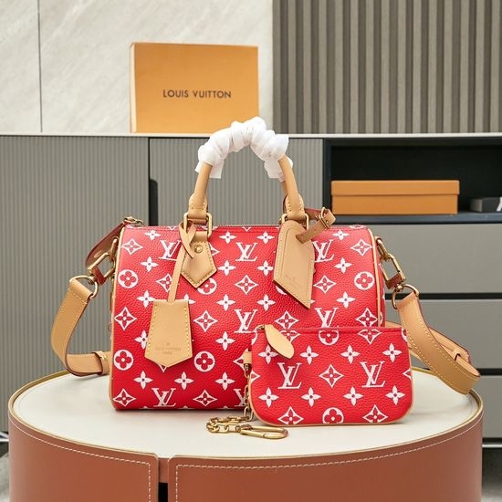Louis Vuitton LV Speedy P9 Bandoulière Monogram Leather Bag M24425