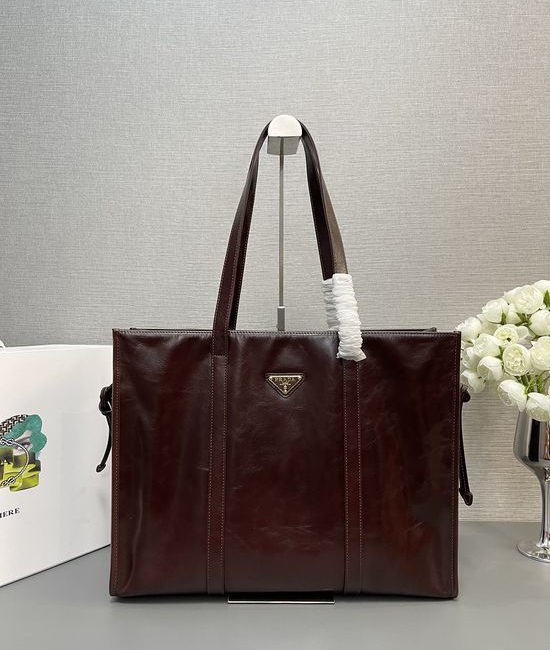 Prada Oil Wax Leather Tote Bag 1BG460