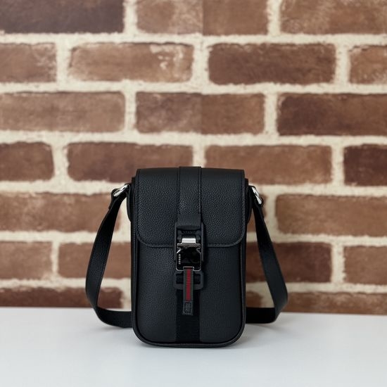 Gucci Leather Black Shoulder Bag 800312