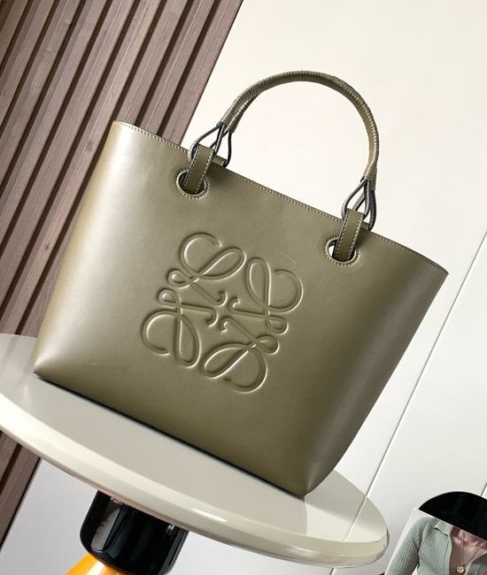 Loewe Anagram Tote Cowhide Leather Handbag 9300