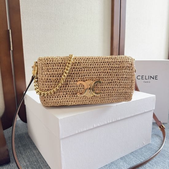 Celine MULTIPOCHETTE Raffia Mini Bag 110972