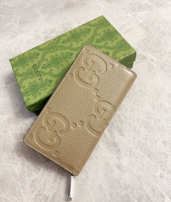 Gucci Ophidia Embossed G Zipper Clutch 739484