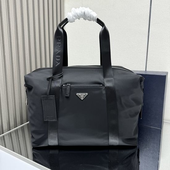 Prada Classic Travel Bag with Enamel Logo 2VC796