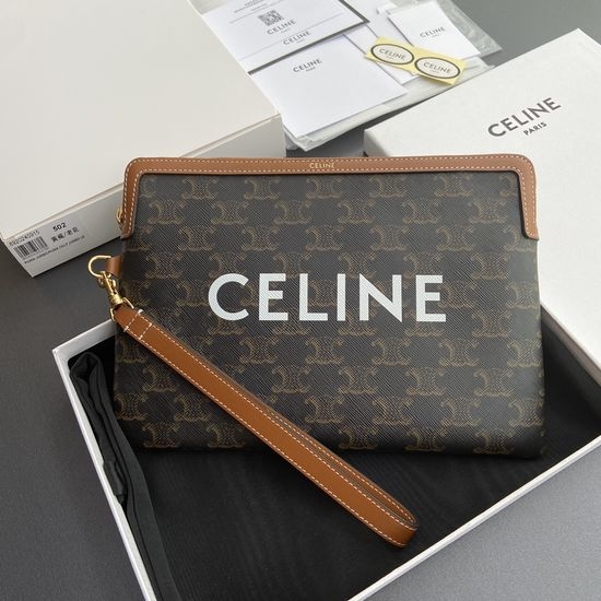 Celine TRIOMPHE Leather Wallet 10J502FES