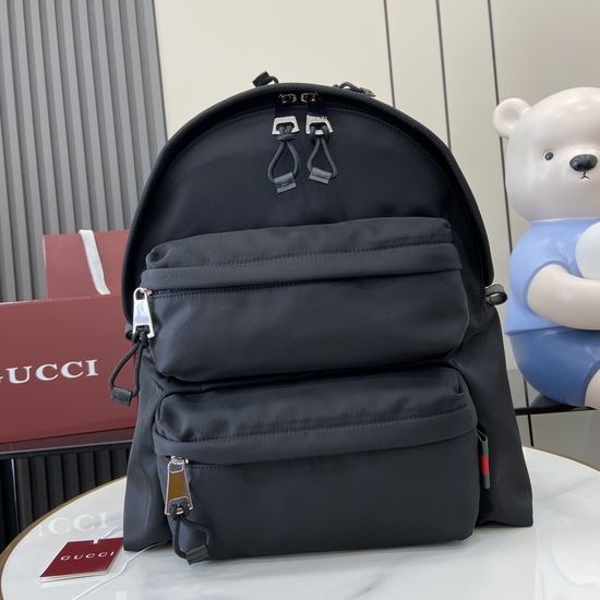 Gucci Embossed Logo Nylon Medium Backpack 800265