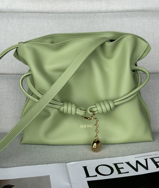 Loewe Flamenco Knot Leather Shoulder Bag 11050A