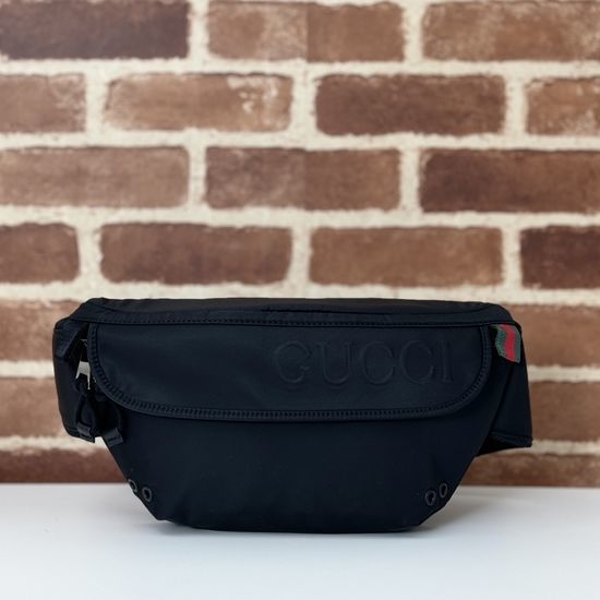 Gucci Canvas Shoulder Bag Black 804262