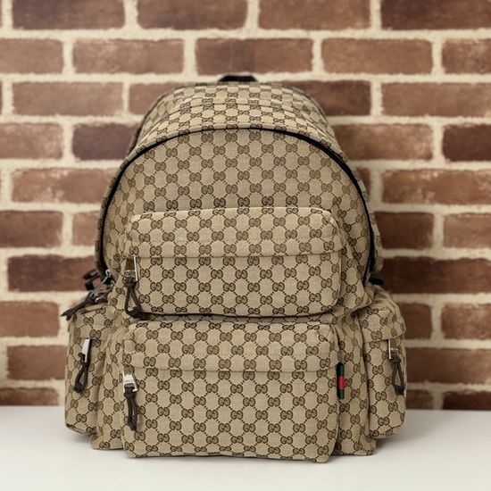 Gucci Tote Bag Apricot Canvas 800182