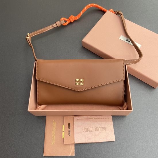 Miu Miu Leather Wallet With Rope Strap 5MT025