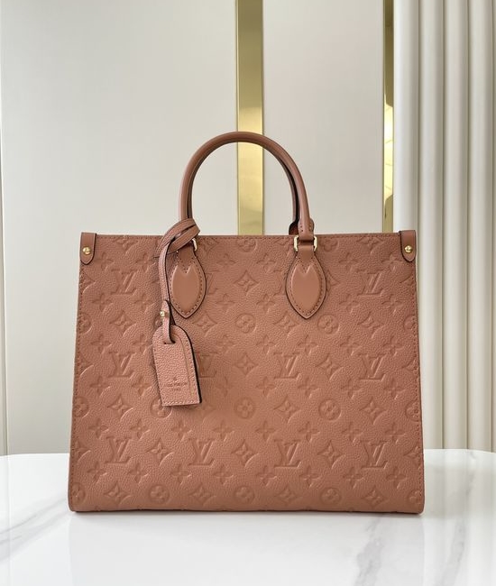 Louis Vuitton LV ONTHEGO Full Leather Shoulder Tote Bag M12775