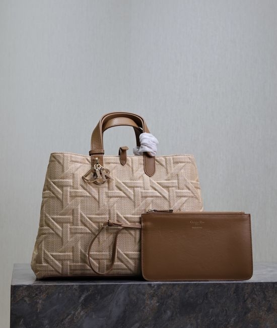Christian Dior CD Toujours Large Woven Handbag 1188