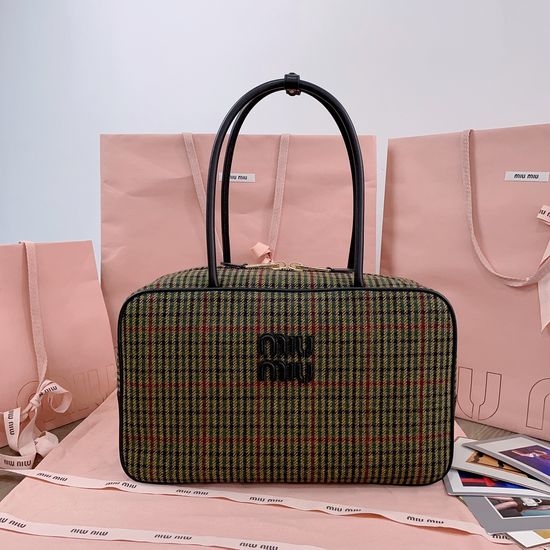 Miu Miu Houndstooth Briefcase 5BB117