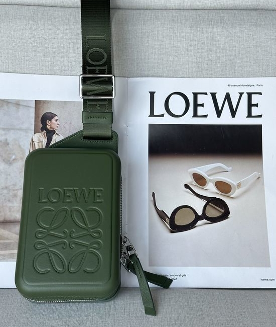 Loewe Molded Sling Smooth Calfskin Crossbody Bag 11482