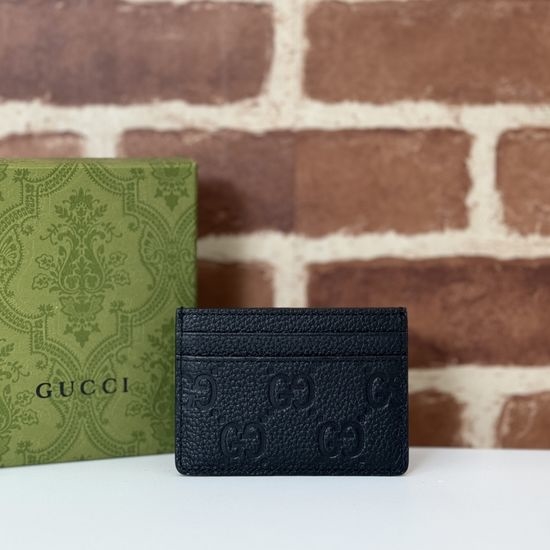 Gucci Black Textured Leather Mini Purse 815883