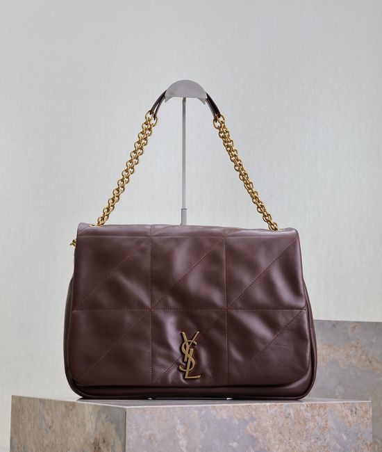 Yves Saint Laurent YSL Jamie Vintage Style Oversized Leather Bag 742431
