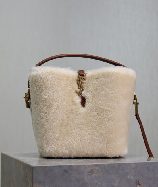 Yves Saint Laurent YSL Le 37 Lambskin Bucket Bag 749036