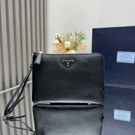 Prada Saffiano Leather Clutch 2NH024