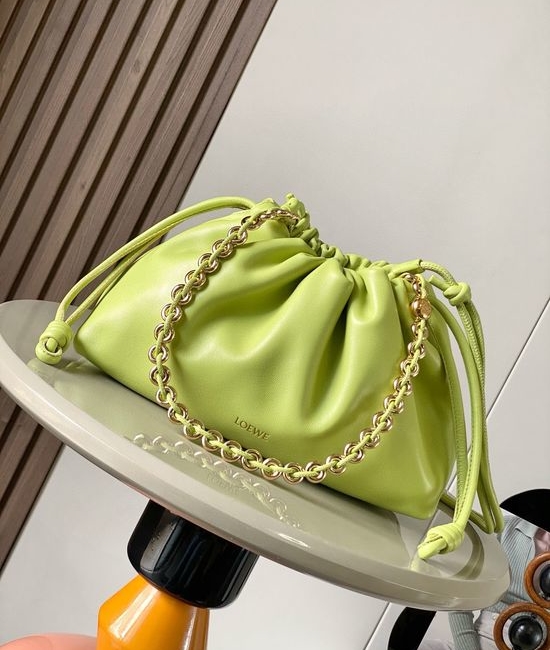 Loewe Flamenco Purse Nappa Leather Bag Anise Green 9057