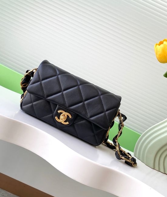 Chanel CC Logo Classic Shoulder Flap Bag AS5174