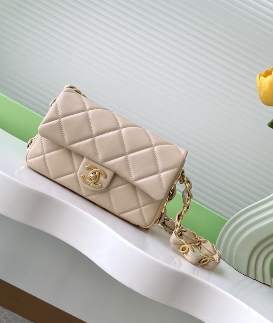 Chanel CC Logo Classic Shoulder Flap Bag AS5174