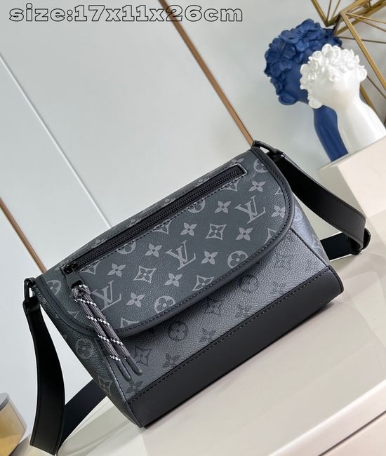 Louis Vuitton LV Pulse Messenger Bag with Monogram Eclipse Canvas M12681