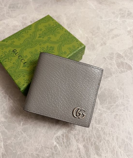 Gucci GG Marmont Grey Short Wallet 428726