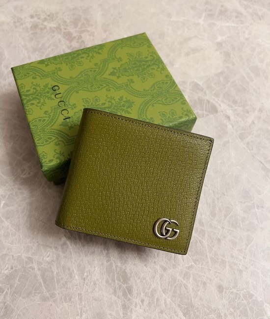Gucci GG Marmont Green Short Wallet 428726