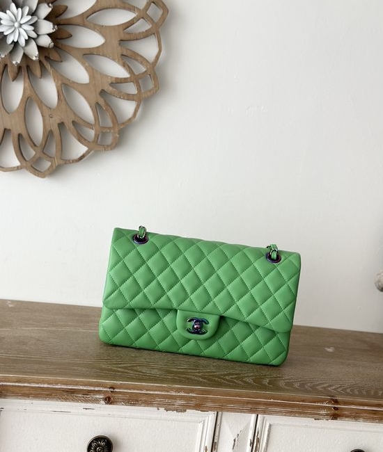 Chanel Lambskin Quilted Flap Shoulder Bag 1112