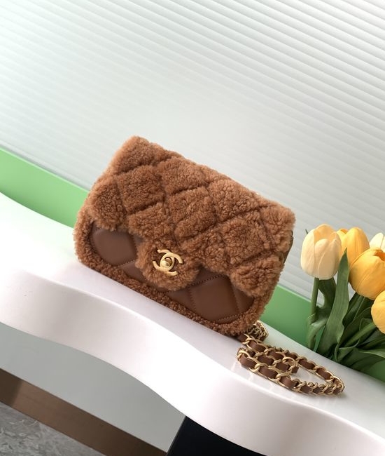 Chanel Teddy Lambskin CF Crossbody Bag AS5148