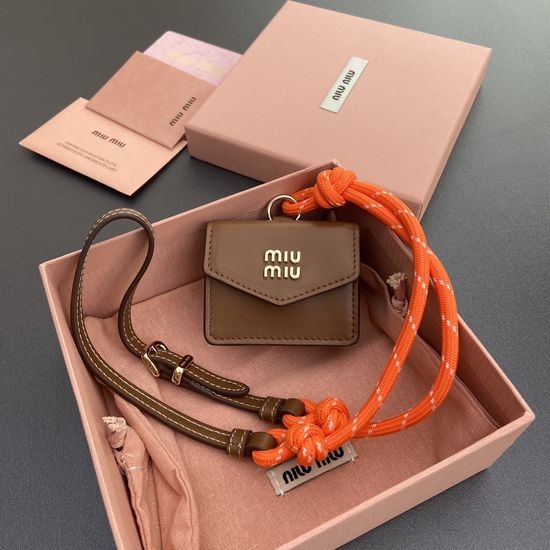 Miu Miu Leather Mini Bag Pendant Charm MOMM0240