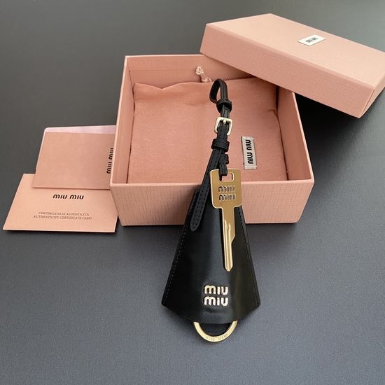 Miu Miu Leather Key Ring Charm MM0170_5TL514