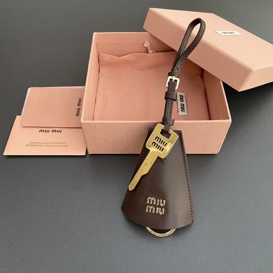 Miu Miu Leather Key Ring Charm MM0170_5TL514