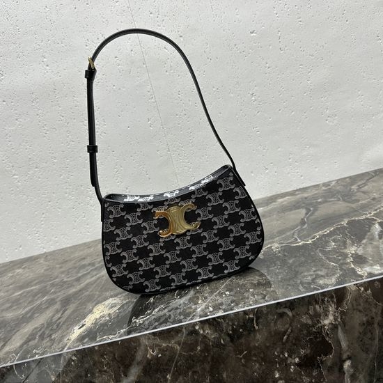 Celine ATLLY Round Shoulder Bag with Adjustable Strap 115703