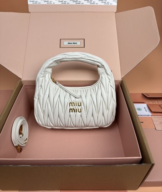 Miu Miu Wander Matelasse Lambskin Hobo Bag 5BC125