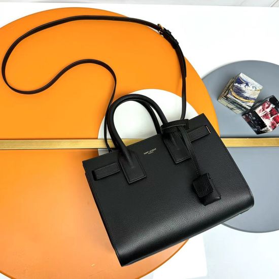Yves Saint Laurent Sac de Jour Goat Embossed Bag 392035.Zx