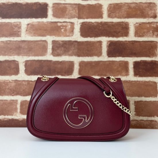 Gucci GG Leather Shoulder Handbag 815715