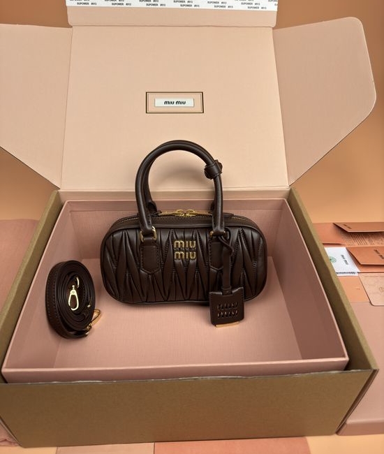 Miu Miu Arcadie Matelasse Mini Bowling Bag 5BP088