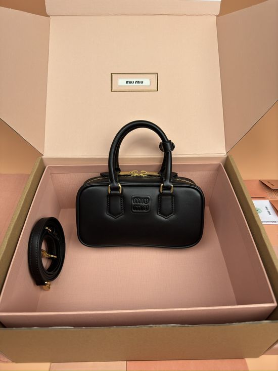 Miu Miu Arcadie Mini Leather Bowling Bag 5BP088