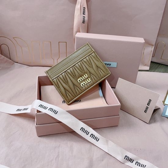 Miu Miu Matelasse Leather Card Holder 5MC076