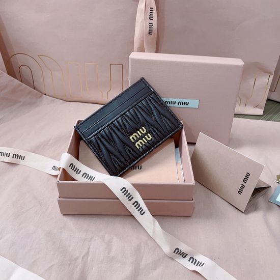 Miu Miu Luxury Lambskin Card Case with Moire Lining 5MC076